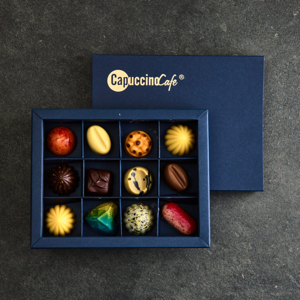 praliny w opakowaniu