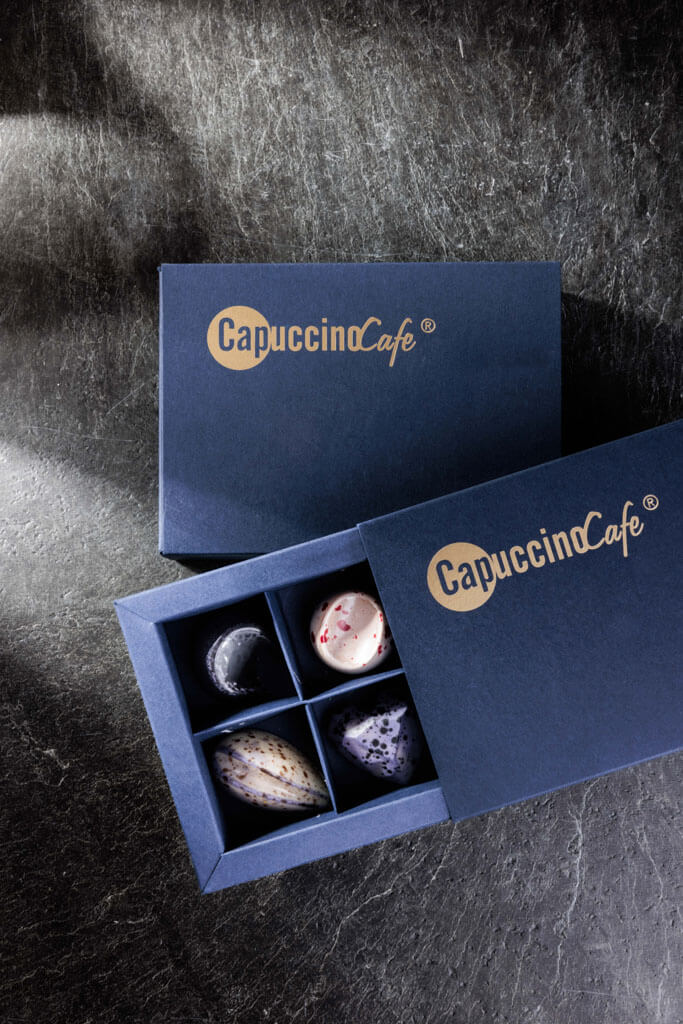 praliny w opakowaniu