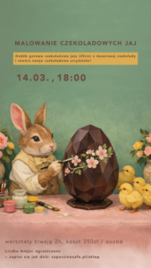 Wielkanocne warsztaty w Capuccino Cafe – malowanie czekoladowych jaj